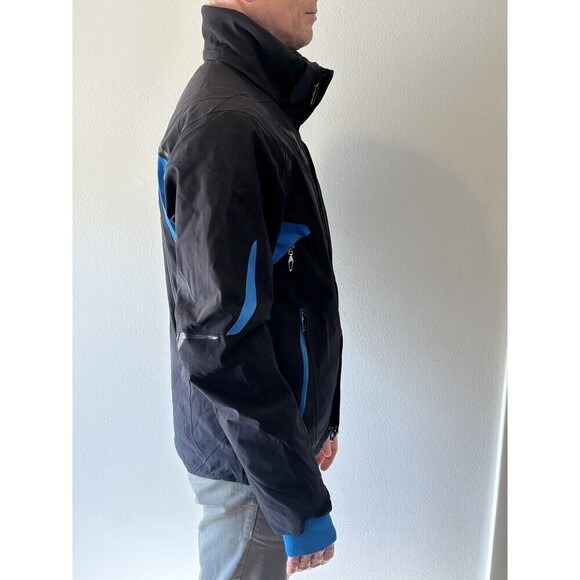 SPYDER Pinnacle Style 133032 Black Blue Ski Jacket Men's Small - Picture 3 of 16